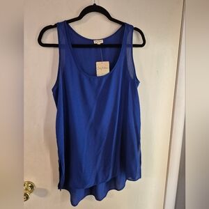 Lily White Blue Women's Tank Top